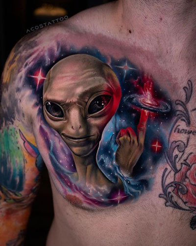 I migliori disegni di tatuaggi alieni 1