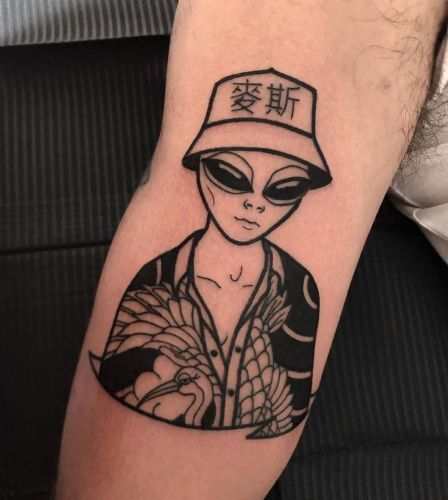 I migliori disegni di tatuaggi alieni 4