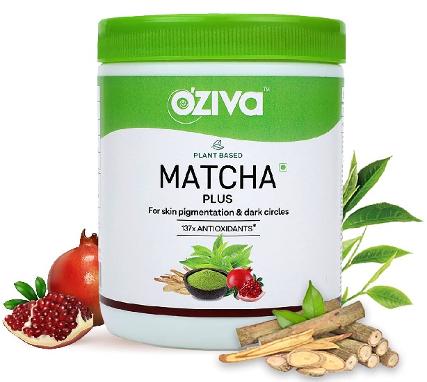 Té verde Matcha Plus a base de plantas de OZiva
