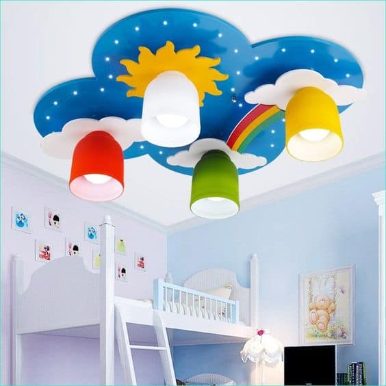 Design del soffitto pop per la cameretta dei bambini