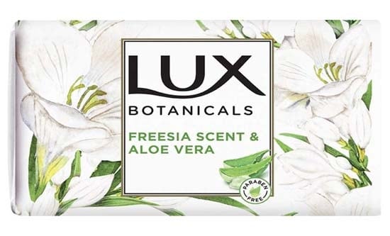 Jabón en barra con aroma a freesia y aloe vera de Lux Botanicals