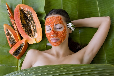 Paquete facial de papaya para células muertas de la piel