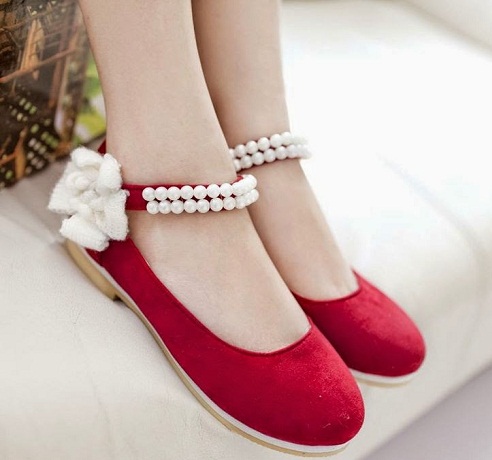 Bellissime scarpe basse in colore rosso