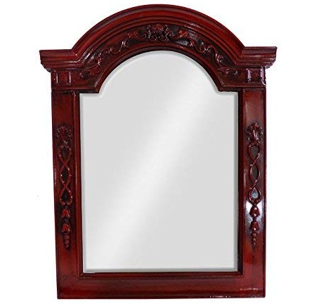 specchio con cornice in legno