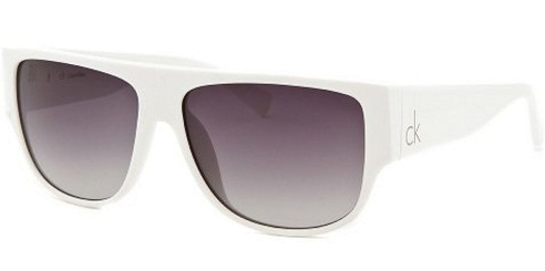 Gafas de sol blancas de forma rectangular