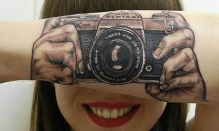 Tatuaggi 3D per fotocamera