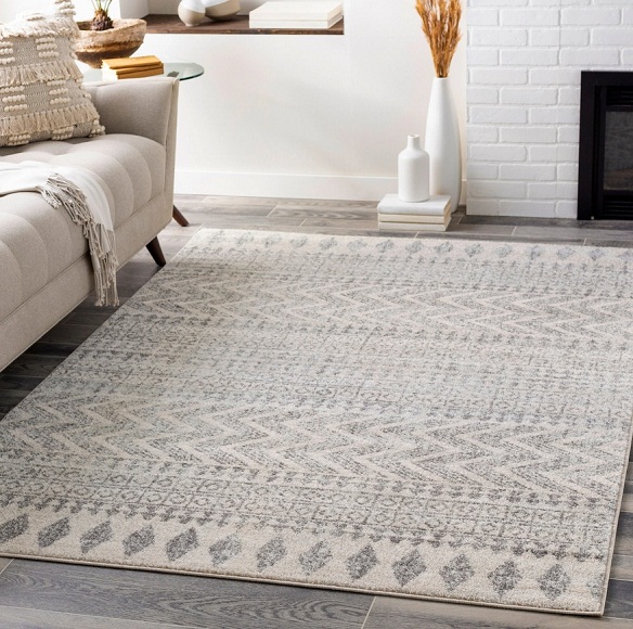Diseño de alfombra escandinava