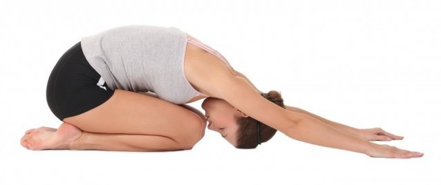Postura del niño - yoga antiestrés