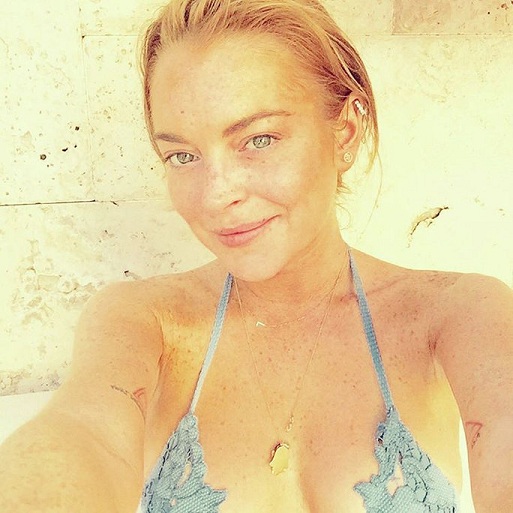 Lindsay Lohan senza trucco 1