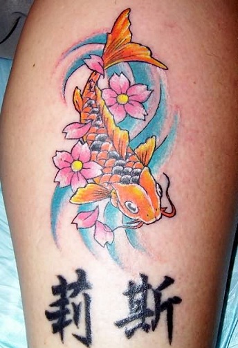 Tatuaggio cinese di pesce Koi