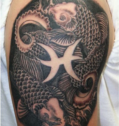 Tatuaggio Simbolo Koi Pesci