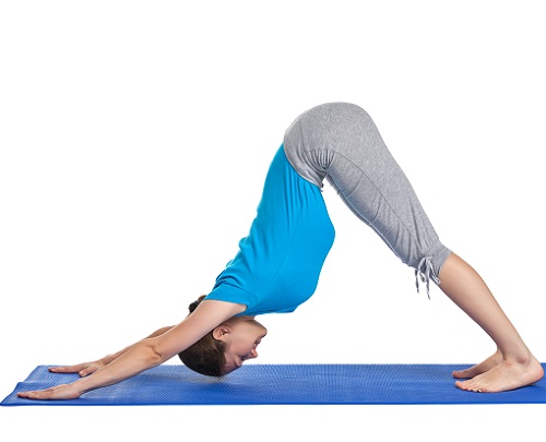 Asana yoga per la caduta dei capelli - Adho Mukha Svanasana
