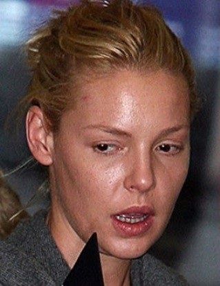 Katherina Heigl sin maquillaje