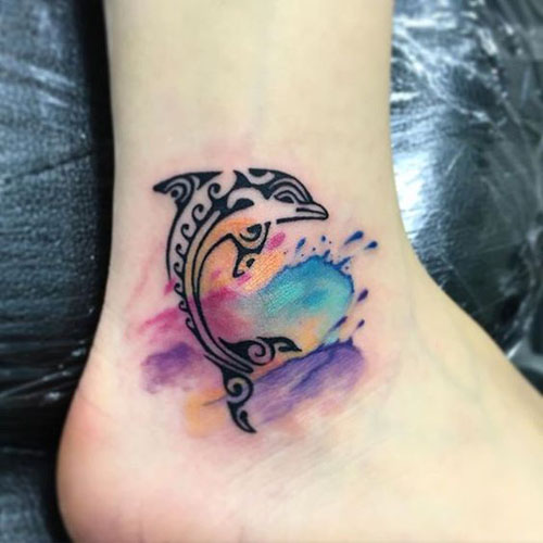 Disegni del tatuaggio del delfino 3