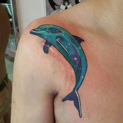 Disegni del tatuaggio del delfino 10