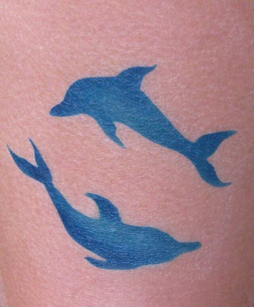 Delfines azules simples