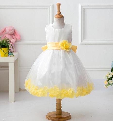 Vestido de princesa amarillo