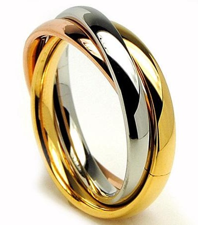 Design dell'anello in argento dorato