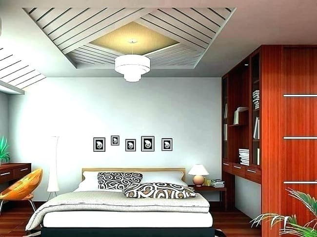 Diseños contemporáneos de falso techo para dormitorio