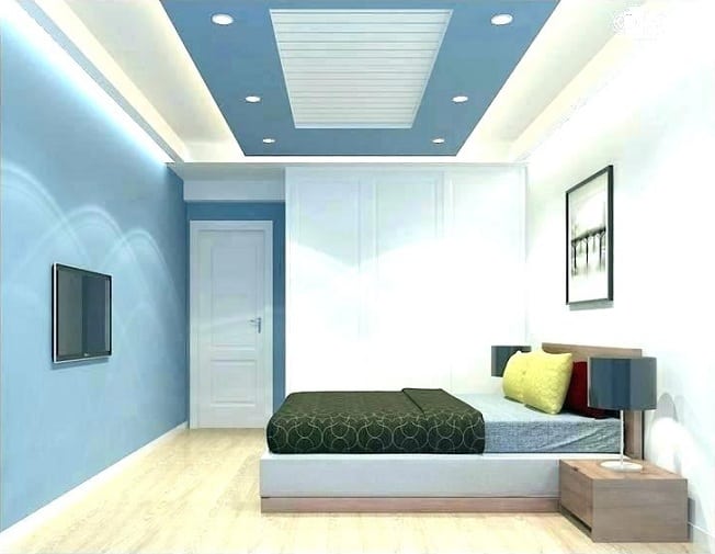 Diseño de falso techo de PVC para dormitorio