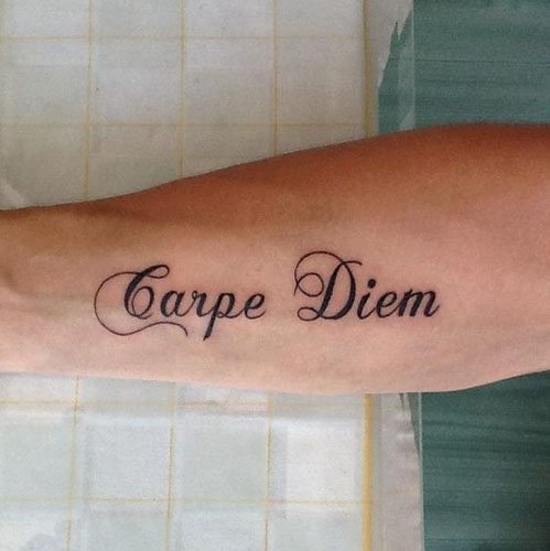 Los mejores diseños de tatuajes de Carpe Diem 8