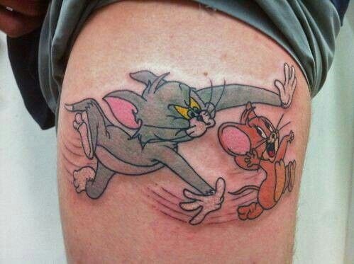 Tom & Disegni del tatuaggio di Jerry
