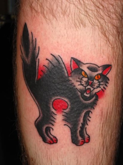 Tatuaggi di gatto che sparano