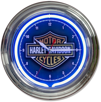 Reloj Harley Davidson Blue Neon