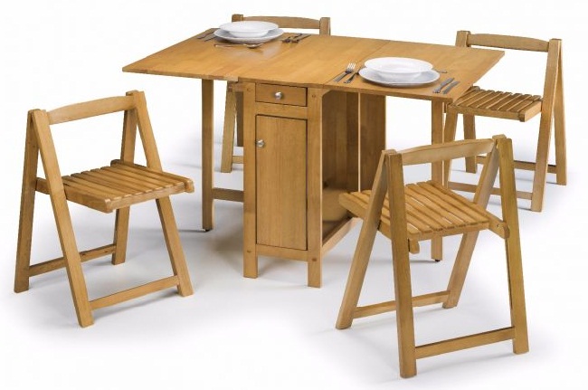 Design del tavolo da pranzo pieghevole