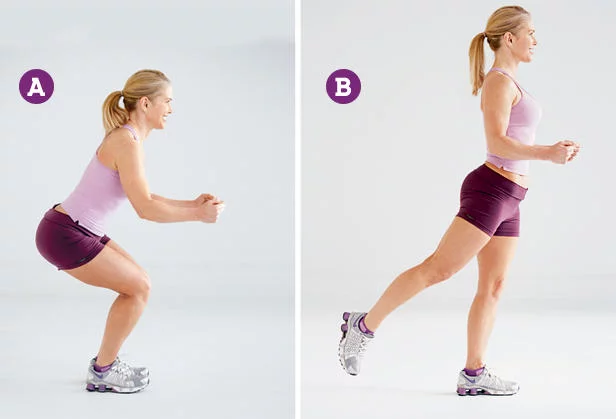 Squat Kick: ejercicio para reducir la grasa de los muslos y las caderas
