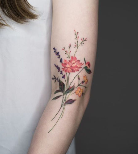 I migliori disegni di tatuaggi floreali 6