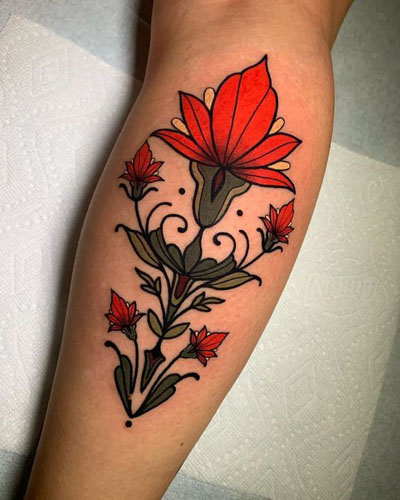 I migliori disegni di tatuaggi floreali 10