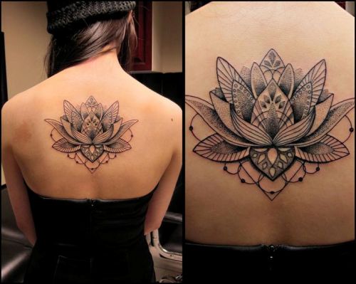 Disegni del tatuaggio del fiore di loto per le ragazze