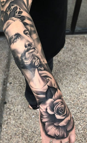 Los mejores diseños de tatuajes de Jesús 4