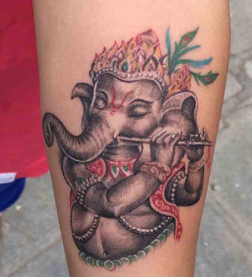 Diseños de tatuajes musicales de Ganesha