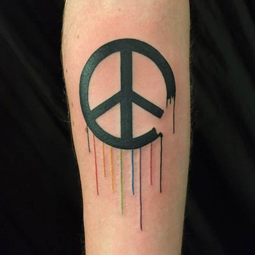 I migliori disegni del tatuaggio della pace 1