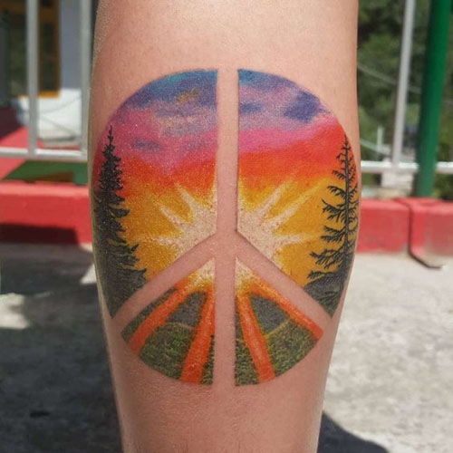 I migliori disegni del tatuaggio della pace 4