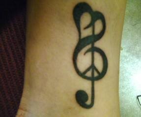 Tatuaggio di pace musicale