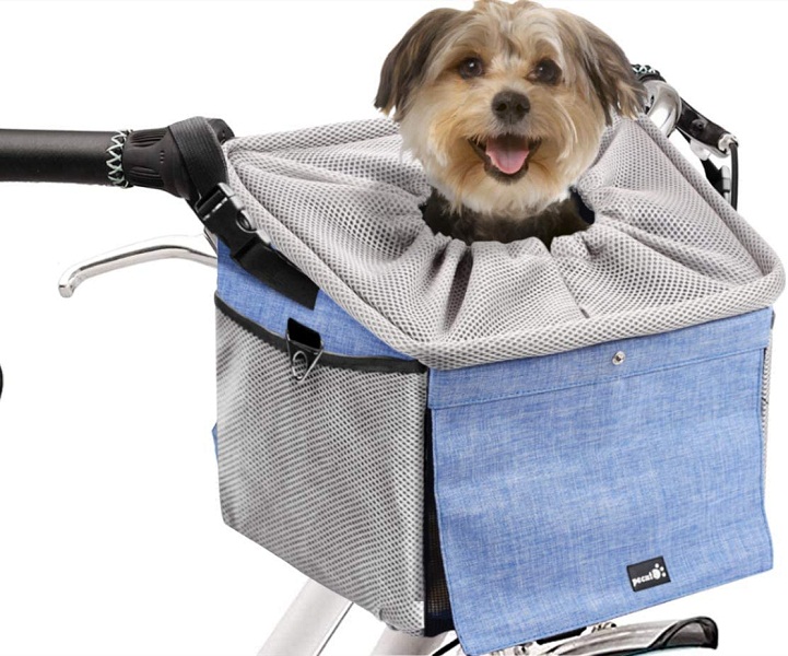 Pecute Dog Bike Basket Pet Carrier para bicicleta