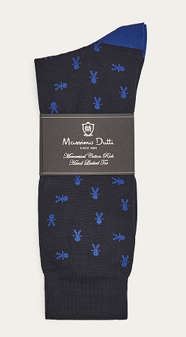 Marcas de calcetines de algodón mercerizado Massimo Dutti