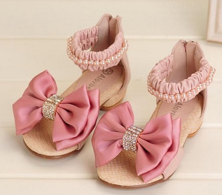 Zapatos Rosa Perla Estilo Princesa