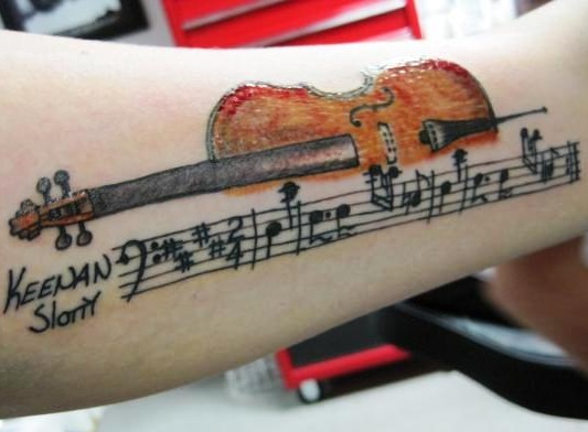 tatuaggio musicale