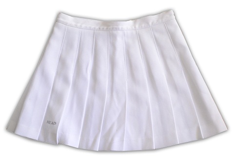 Minifalda plisada blanca