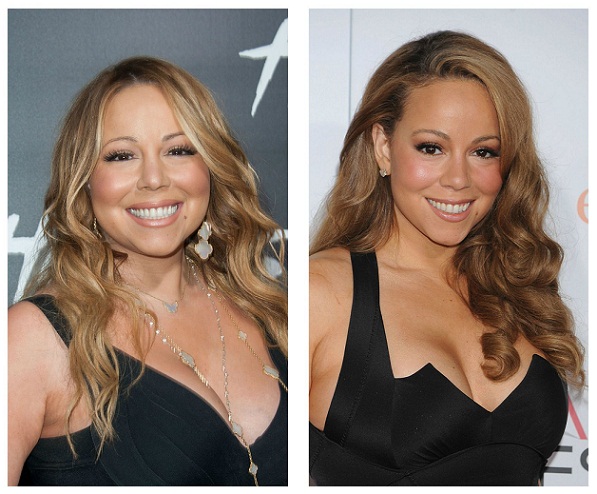 Mariah Carey antes y después de la pérdida de peso