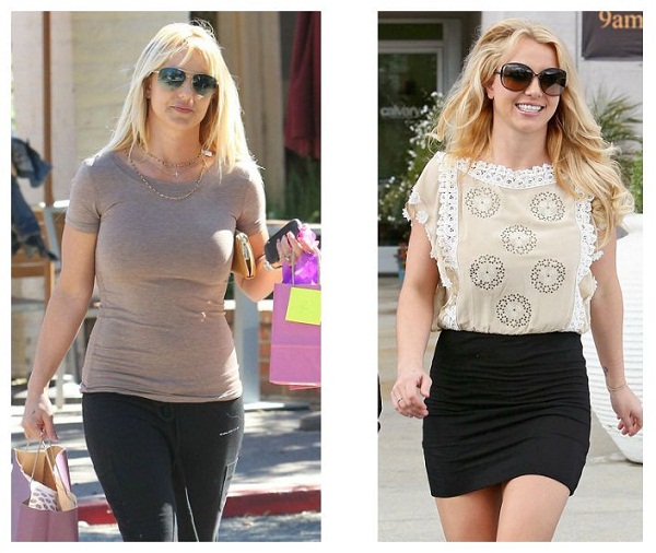 Britney Spears adelgaza antes y después
