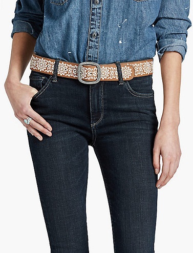 Cintura con stampa tradizionale per jeans