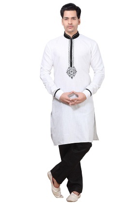 Pigiama Kurta bianco occasionale