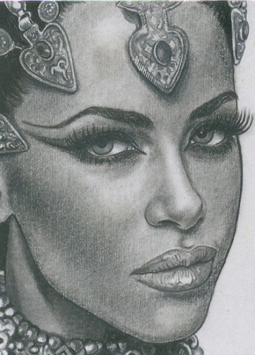 Disegno del tatuaggio sensuale regina nera