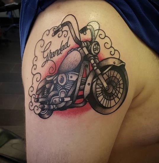 Disegni del tatuaggio del motociclista 1