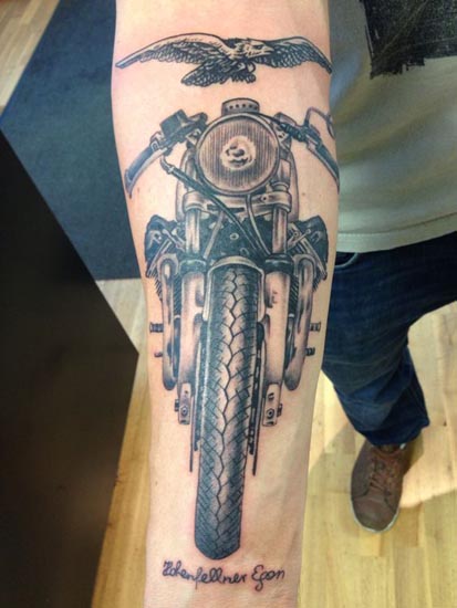 Disegni del tatuaggio del motociclista 10